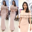 ชุดเพื่อนเจ้าสาว ชุดราตรียาว Gardenia - Off-shoulder Layers top & Mermaid skirt