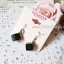 Aznavour ต่างหู, ตุ้มหู เซลลูโลสลูกเต๋า ( Dark Green )