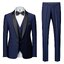 พร้อมเช่า ชุดสูททักซิโด้ สีกรมท่า ปกกล้วย (พร้อมเสื้อกั๊ก) Tuxedo Suit with Shawl Collars