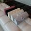 Sale พร้อมส่ง Evening Clutch กระเป๋าออกงาน ผ้าซาตินอัดพลีต แต่งโบว์ (เหลือสีชมพูนู้ดกับสีดำ)