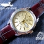 นาฬิกา US submarine รุ่นฺ B042 สายหนังสีน้ำตาล หน้าปัดทองเข็มสีทอง