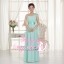 พร้อมเช่า ชุดราตรียาว เกาะอก ไหล่เดียว สีเขียว แอปเปิ้ล (สีเขียวอ่อน) * มี XXXL