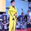 พร้อมเช่า ชุดสูทชาย สีเหลือง Bright Yellow 3-piece Suit พร้อมเสื้อกั๊ก