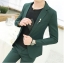 พร้อมเช่า ชุดสูทชาย สีเขียวเข้ม ทรงเข้ารูป สไตล์เกาหลี ไม่มีเสื้อกั๊ก