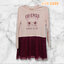ชุดเดรสเด็กผ้ายืดคอกลมแขนยาว แบรนด์ H&M (มือ 2)