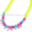 Aznavour สร้อยคอเซลลูโลสจี้กะโหลกและดาว (Neon Yellow) ลด 30%