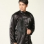 Pre-order ชุดจีน ชาย เสื้อพร้อมกางเกง สีดำ ปักลายมังกร