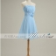 sale พร้อมส่ง ชุดราตรีสั้น สีฟ้าอ่อน ชุดเพื่อนเจ้าสาว Blue-001B