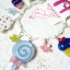 Aznavour สร้อยข้อมือเซลลูโลส (Cellulose) sweet candy (เส้นสีขาว)
