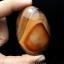 หินอาเกต AGATE แบบก้อน ลวดลายสีน้ำตาลส้ม #AGT014
