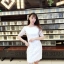 Pro-order ชุดเช่า เดรส สีขาว ปาดไหล่ ลูกไม้ ถ่ายพรีเวดดิ้ง