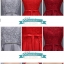พร้อมเช่า ชุดราตรีสั้น แขนกุด สีไวน์แดง ลูกไม้อย่างดี แต่งโบว์ช่องเอว กระโปรงผ้าซาติน (เชือกผูกหลัง)