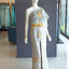 พร้อมเช่า ชุดแต่งงานไทยประยุกต์ ชุดหมั้นไทย สีเทาทอง ผ้ายก เสื้อสูทไทยสีเทาเงิน
