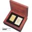ไฟแช็ค Zippo แท้ ฺเคสผลิตจากทองคำแท้ 18K "ZIPPO #195 18K SOLID GOLD LIGHTER IN CHERRYWOOD BOX" แท้นำเข้า 100%