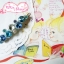 Renachris กิ๊บติดผมคริสตัลเม็ดโตหลากสีจาก Swarovski (ฟ้า)