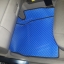 ขายยางปูพื้นรถเข้ารูป Isuzu D-Max 2005-2011 4 ประตู ลายกระดุมสีฟ้าขอบดำ