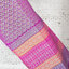 ผ้าฝ้ายทอลายสีแดงอมชมพู (ผ้าเป็นผืน)0097