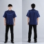 Pre-order ชุดจีน เสื้อจีนชาย แขนสั้น สีน้ำเงิน
