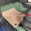 Toyota Fortuner (โตโยต้า ฟอจูนเนอร์) 2015-2024 ปูพรมVVIP สีเขียวด้ายทอง เสริมพรมดักฝุ่นสีครีม