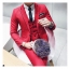 Pre-order ชุดสูทชาย สีแดง เข้ารูป