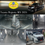 ผ้ายางปูพื้นรถยนต์ Toyota Majesty (โตโยต้า มาเจสตี้) 2024 ปูกระดุมเล็ก สีดำขอบดำ