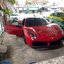 พรมรถยนต์ Ferrari 488 GTB (เฟอร์รารี่ 488 จีทีบี) ปูพรม6D สีดำด้ายแดง ลายเคฟล่า