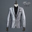 พร้อมเช่า ชุดสูทชาย สีเทาเงิน Metallic Silver