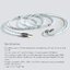 ขาย DD BC120B สายอัพเกรดหูฟัง OCC ชุบเงินระดับ 6N สายถัก 4 แบบ Litz