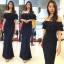 ชุดเพื่อนเจ้าสาว ชุดราตรียาว Gardenia - Off-shoulder Layers top & Mermaid skirt