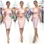 ชุดเพื่อนเจ้าสาว ชุดราตรีสั้น Dahlia - Ruffle should & pencil skirt