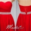 พร้อมส่ง ชุดราตรีสั้น เกาะอก หน้าสั้นหลังยาว สีเหลือง (เชือกผูกหลัง)