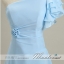 sale พร้อมส่ง ชุดราตรีสั้น สีฟ้าอ่อน ชุดเพื่อนเจ้าสาว Blue-001F