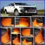 ผลิตและจำหน่ายพรมปูพื้นรถยนต์เข้ารูป Ford Ranger 4ประตู ลายกระดุมสีส้มขอบฟ้า