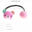 Aznavour ยางรัดผมหมีน้อยแต่งคริสตัล Swarovski (Pink)