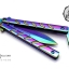 มีดบาลีซอง Balisong มีดควง มีดปีกผีเสื้อ สีรุ้งอะโนไดซ์ ขนาด 9 นิ้ว BLA008