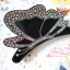 Renachris ที่หนีบผมเซลลูโลสผีเสื้อประดับคริสตัล Swarovski สีขาว AB สวยงาม (Black) ลด 30%
