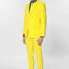พร้อมเช่า ชุดสูทชาย สีเหลือง Bright Yellow 3-piece Suit พร้อมเสื้อกั๊ก