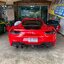 พรมรถยนต์ Ferrari 488 GTB (เฟอร์รารี่ 488 จีทีบี) ปูพรม6D สีดำด้ายแดง ลายเคฟล่า