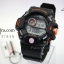นาฬิกา US submarine รุ่น TP1328M สีดำตัดส้ม พื้นหลังเทา