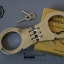 กุญแจมืออย่างดี แบบเดียวกับตำรวจใช้ Handcuffs Double Lock ทนทาน มีกุญแจให้สองดอก