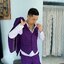พร้อมเช่า ชุดสูทชาย สีม่วง สไตล์เกาหลี (พร้อมเสื้อกั๊ก)