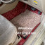 พรมรถยนต์ Toyota Altis 2003 ปูพรมเจ็ดดี สีแดงไวน์ + พรมไวนิลดักฝุ่นสีครีม เข้ารูป เต็มคัน