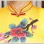 Pre-order กี่เพ้า สีเหลือง ลายดอกไม้ ผ่าข้าง กุ๊นขอบอย่างดี