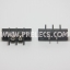 Terminal ดำ 2P 25Amp (ลงปริ้น มีปีกยึดน็อต)