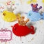 BoBo Collection กิ๊บติดผมปลาวาฬใส่มงกุฎแต่งคริสตัล Swarovski (สีเหลือง, ฟ้า)