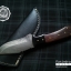มีดดามัสกัส (Damascus) ด้ามเขาควายดำและไม้ ขนาด 8.5 นิ้ว ตีพับ 300 ชั้น นำเข้าจาก ปากีสถาน DPK004