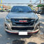 พรมปูพื้นรถยนต์ Isuzu D-Max Cab 2017 ปูพรมเจ็ดดี สีดำด้ายทอง ลายเคฟล่า + ไวนิลสีเทา