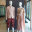 พร้อมเช่า ชุดแต่งงานไทยประยุกต์ สีชมพูอ่อน (ราคาเช่าเป็นคู่)