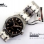 นาฬิกาคู่ US submarine รุ่น J109MD สายแสตนเลสเงินหน้าปัดดำ