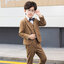 พร้อมเช่า ชุดสูทเด็กชาย สีน้ำตาลลายตาราง ** พร้อมเช่าไซส์ 110 130 **